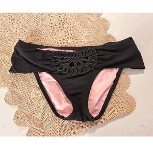 Betsey Johnson Bikini Swim Bottoms MEDIUM Stretchy Summer Spring Break